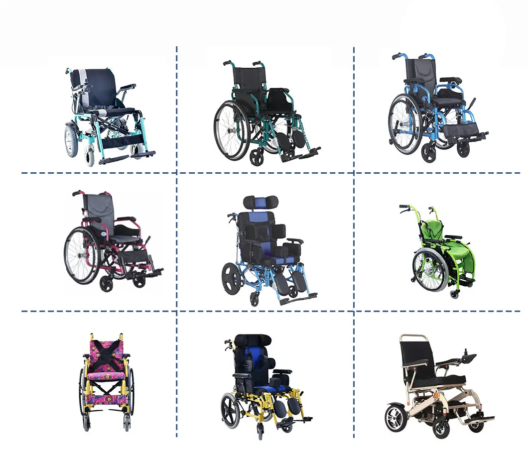 Factory Manual Portable Foldable Solid Tire Wheelchair for The Disabled Wheel Chair Manual Wheelchair