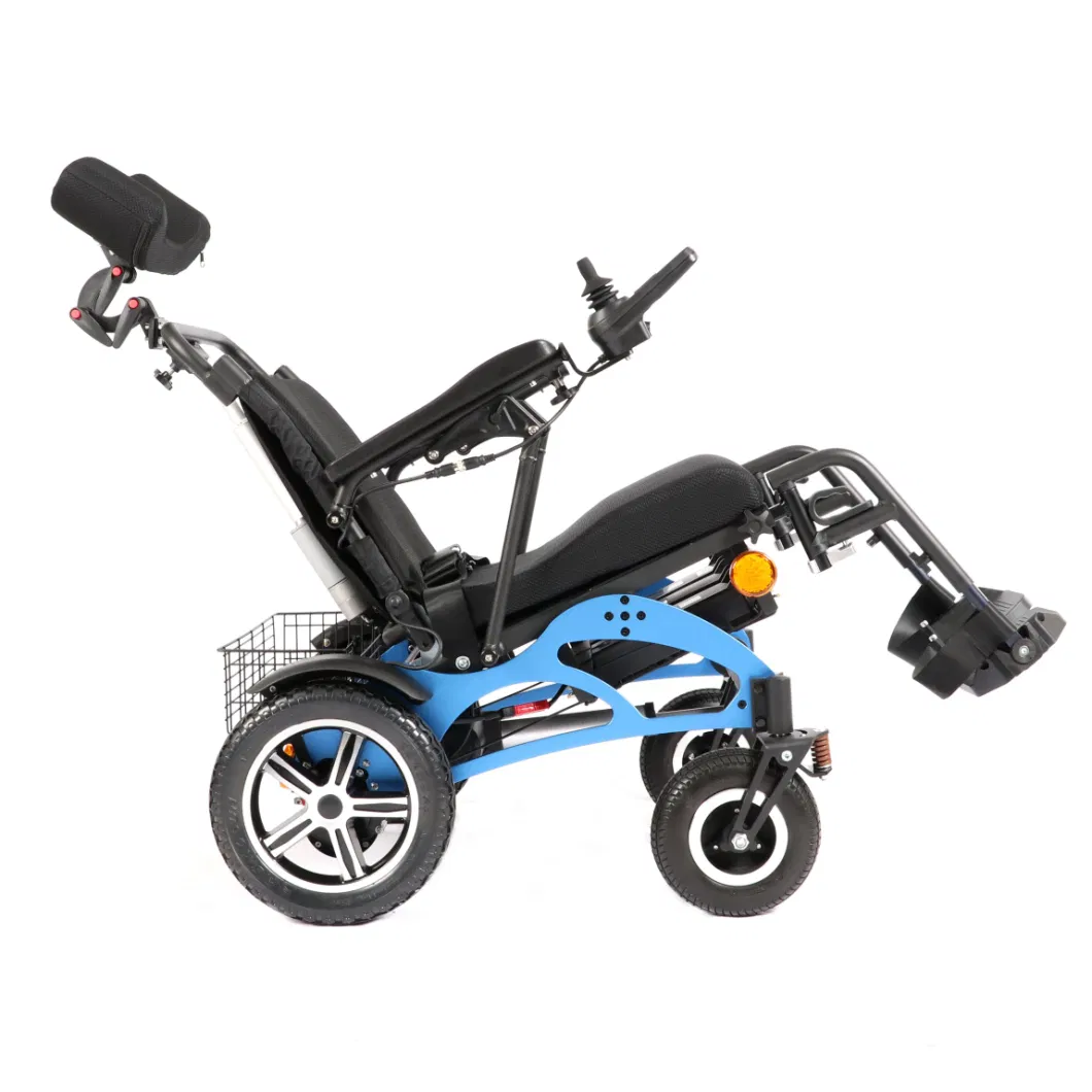 Caremoving D03r Tilt-in-Space Wheel Chair Manufacturer Fold up Disabled Reclining Electric Wheelchair