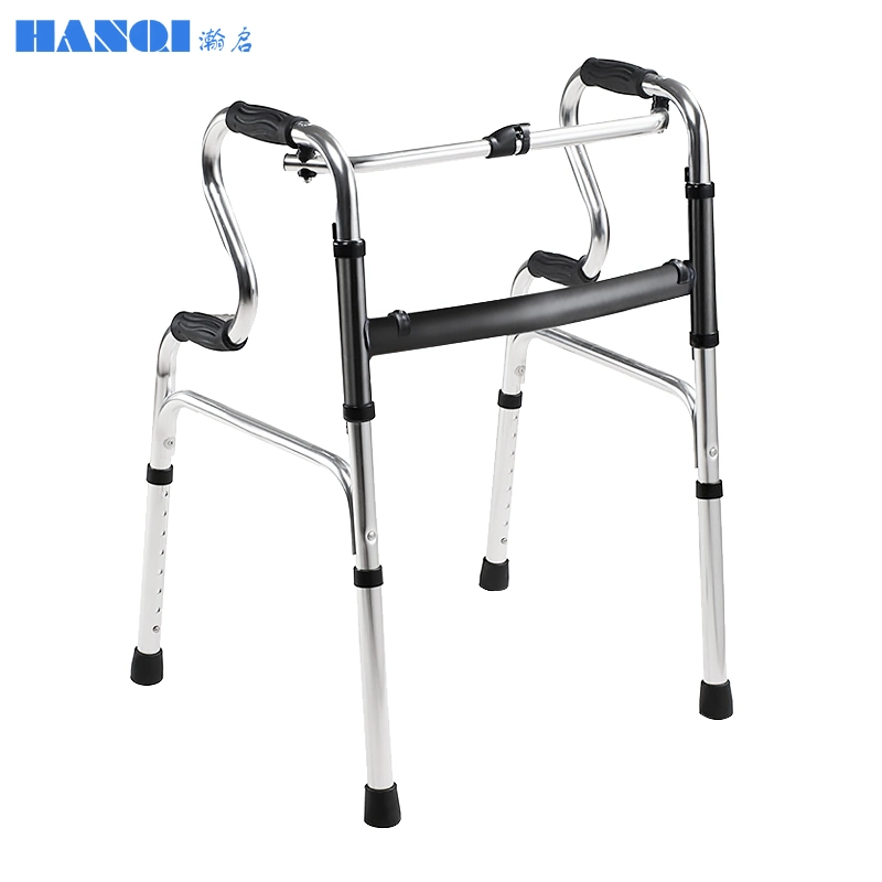 High Quality Walking Frame Folding Medical Walker Height Adjustable Walking Aids Anti Slip