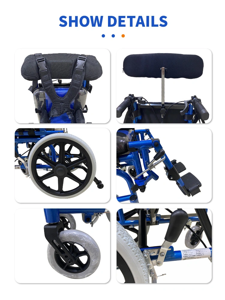 Factory Price Manual Special Cp Children Wheelchair for Cerebral Palsy Kids