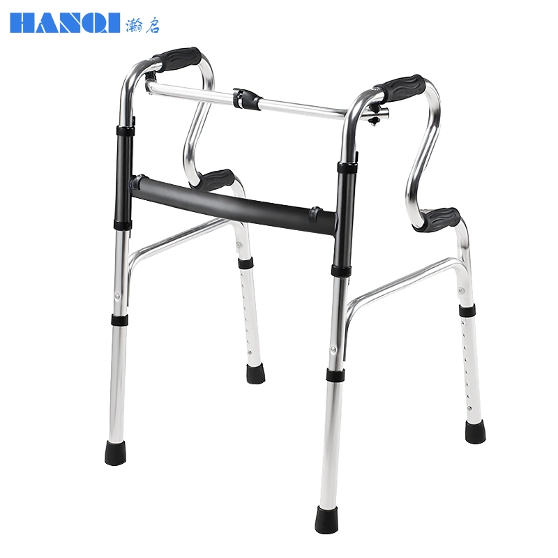 High Quality Walking Frame Folding Medical Walker Height Adjustable Walking Aids Anti Slip