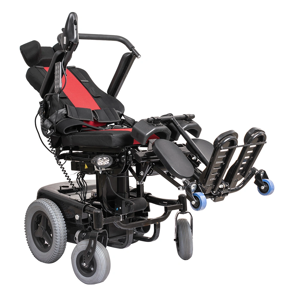 Multifunction Wheel Chair Reclining Standing up Lifting Automatic Electric Wheelchair
