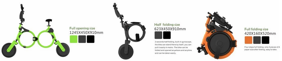 Ce/EEC/DOT Electric Bicycle Folding Lithium Battery with Bluetooth APP GPS