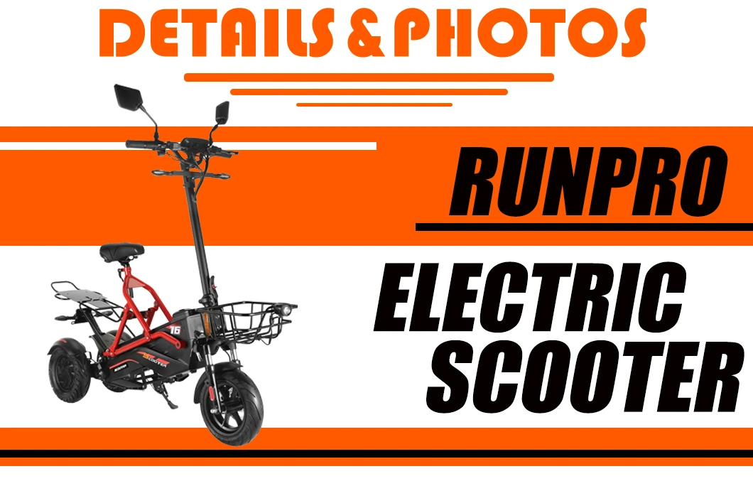 EEC Coc on Road off Road Tire Electric Fat Tire Folding Electric Scooters Electric High Speed Scooter